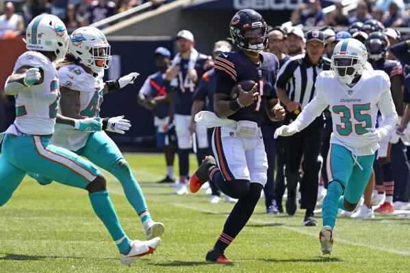 Fields stars as Bears beat Dolphins; Broncos rout Vikings