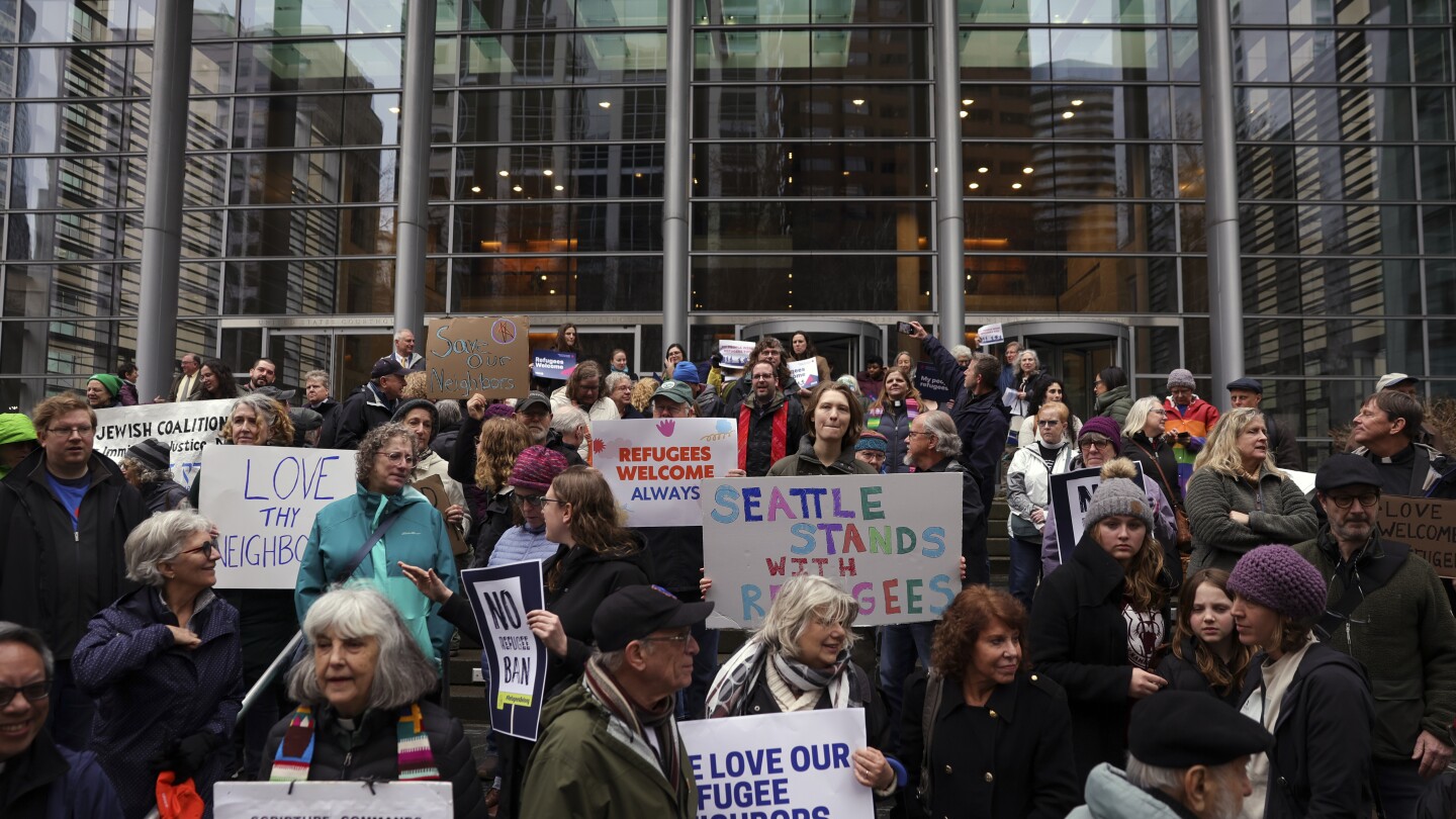 A federal judge in Seattle blocks Trump’s effort to halt the refugee admissions system
