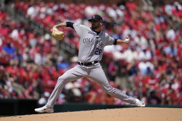 Gomber shuts down former team, pitches Rockies past Cardinals 1-0