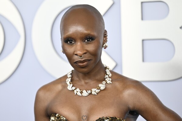 Cynthia Erivo appears at the 77th Tony Awards in New York on June 16, 2024. (Photo by Evan Agostini/Invision/AP, File)