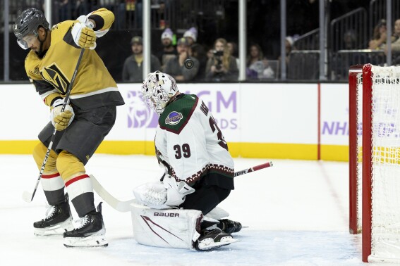 Eichel, Hill lead Golden Knights to 4-1 win over Ducks to improve