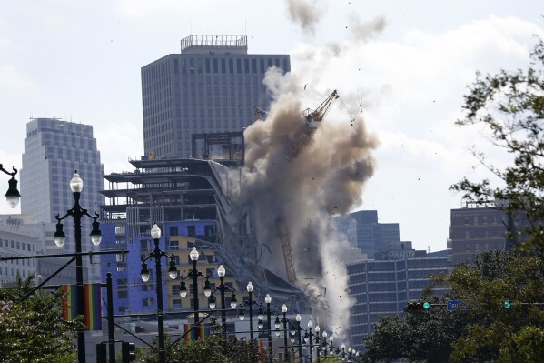 Two tower implosions in separate months proposed to take down