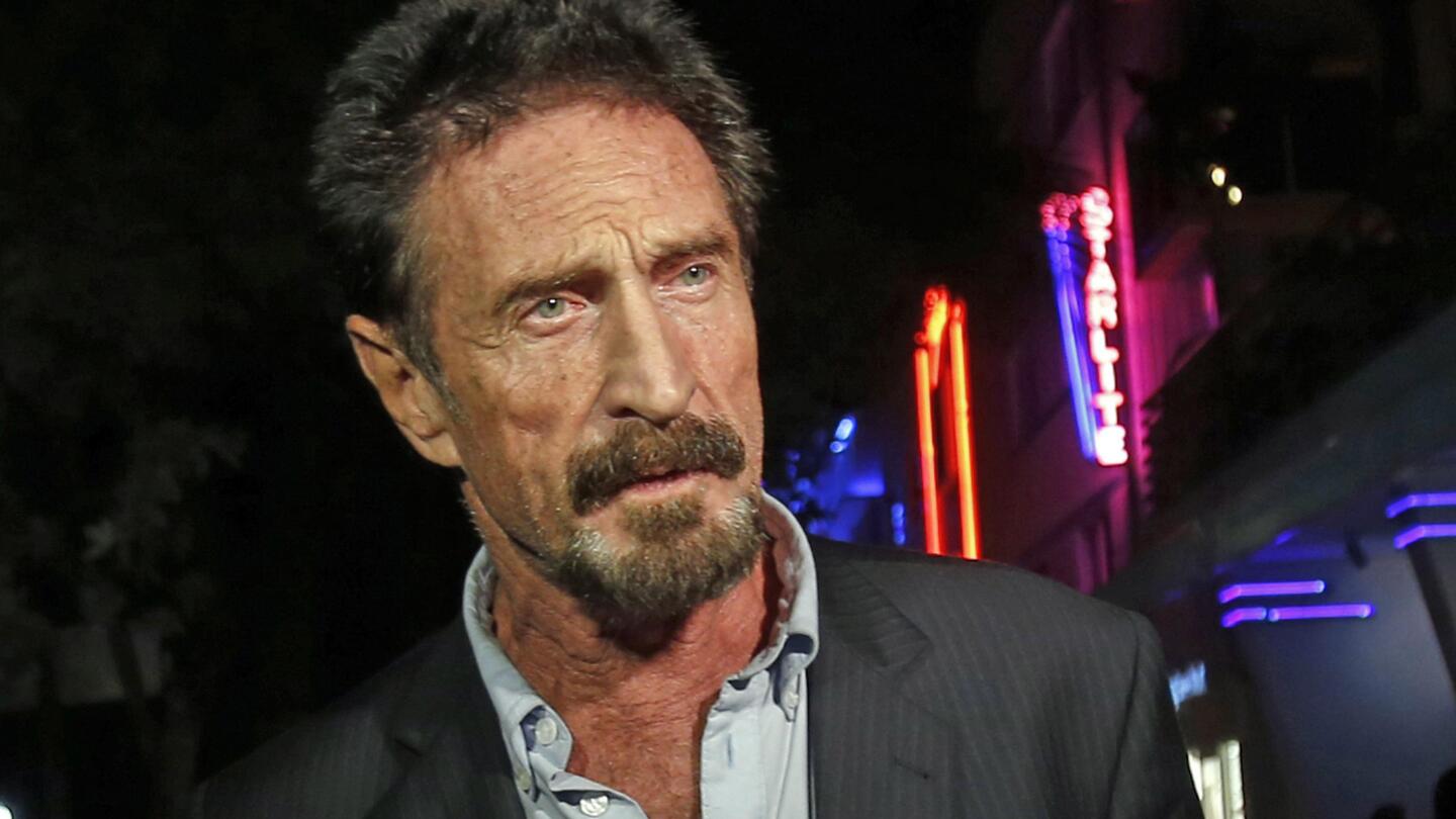 Antivirus pioneer John McAfee found dead in Spanish prison