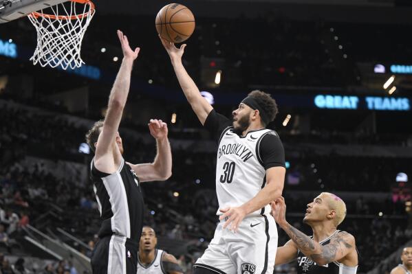 Keldon Johnson puts up 36 as Spurs top short-handed Nets - Field Level  Media - Professional sports content solutions
