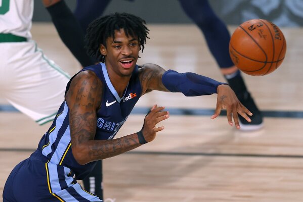 Ja Morant of the Memphis Grizzlies seen prior to the 2020 NBA