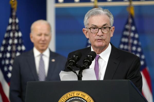 Federal Reserve Chairman Jerome Powell speaks after President Joe Biden announced Powell's nomination for a second four-year term as Federal Reserve chair, during an event in the South Court Auditorium on the White House complex in Washington, Monday, Nov. 22, 2021. Biden also nominated Lael Brainard as vice chair, the No. 2 slot at the Federal Reserve. (AP Photo/Susan Walsh)