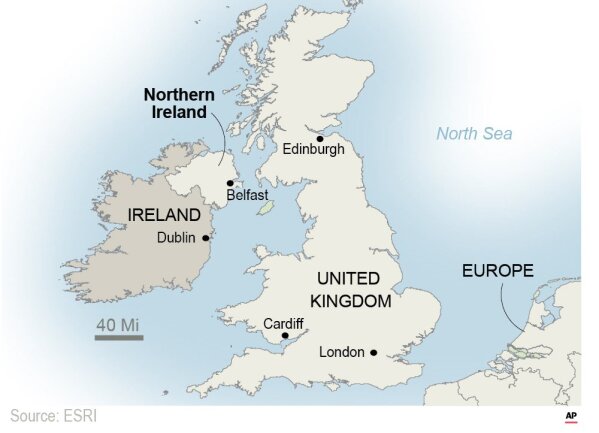 The Brexit proposals focus on maintaining an open border between the U.K.'s Northern Ireland and EU member Ireland - the key sticking point to a Brexit deal.;
