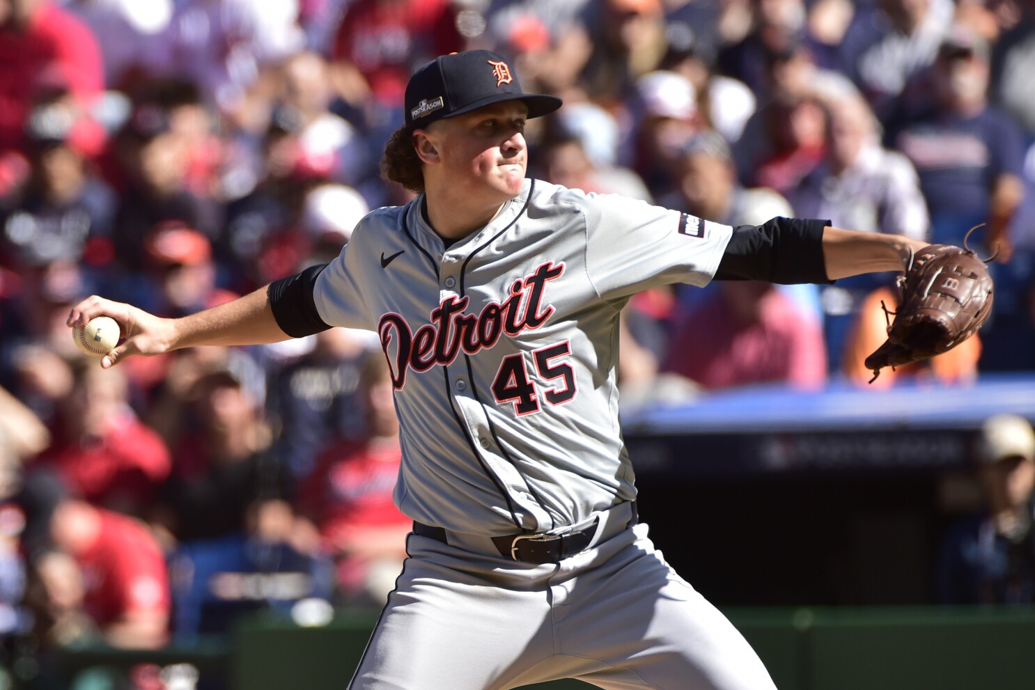 Tigers starting Reese Olson against Guardians in Game 4 of ALDS, planning to pause pitching chaos